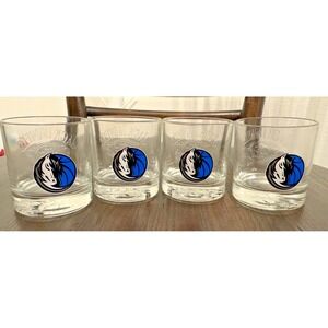 Jack Daniel's Dallas Mavericks‎ Whiskey Glasses Set of 4